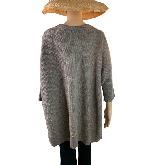 Max Studio Women's Size Medium Tunic Sweater Wool & Yak Hair Oversized pullover - Picture 4 of 8